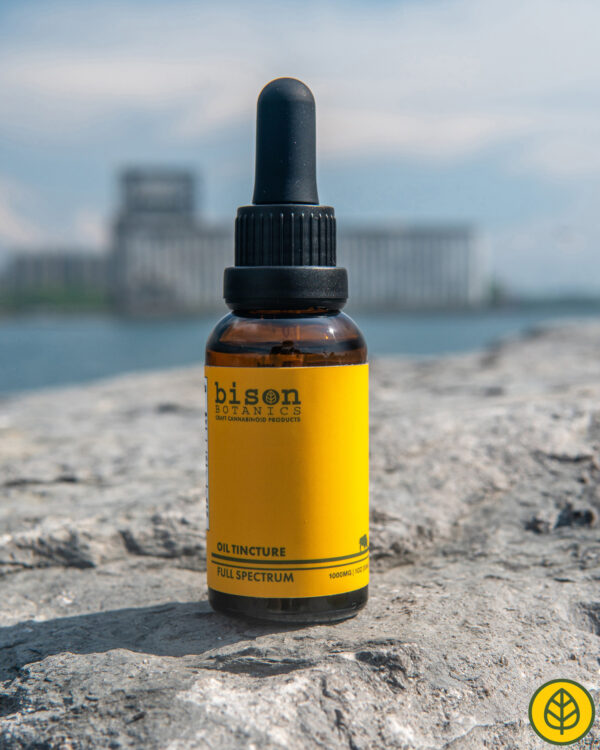 Bison Botanics 1000mg full spectrum CBD oil tinctures are made with locally sourced distilled hemp extract from Don Spoth Farm in North Amherst, NY.