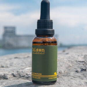 Bison Botanics 1000mg isolate CBD oil tinctures are made with New York state sourced isolated hemp extract and contains ZERO THC.