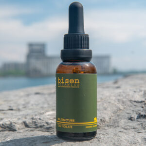Bison Botanics 2000mg isolate CBD oil tinctures are made with New York state sourced isolated hemp extract and contains ZERO THC.