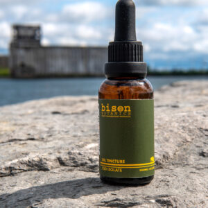 Bison Botanics 3000mg CBD isolate oil tincture is made with New York state CBD isolate and contains zero THC.