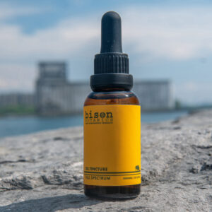 Bison Botanics 2000mg full spectrum CBD oil tinctures are made with locally sourced distilled hemp extract from Don Spoth Farm in North Amherst, NY.