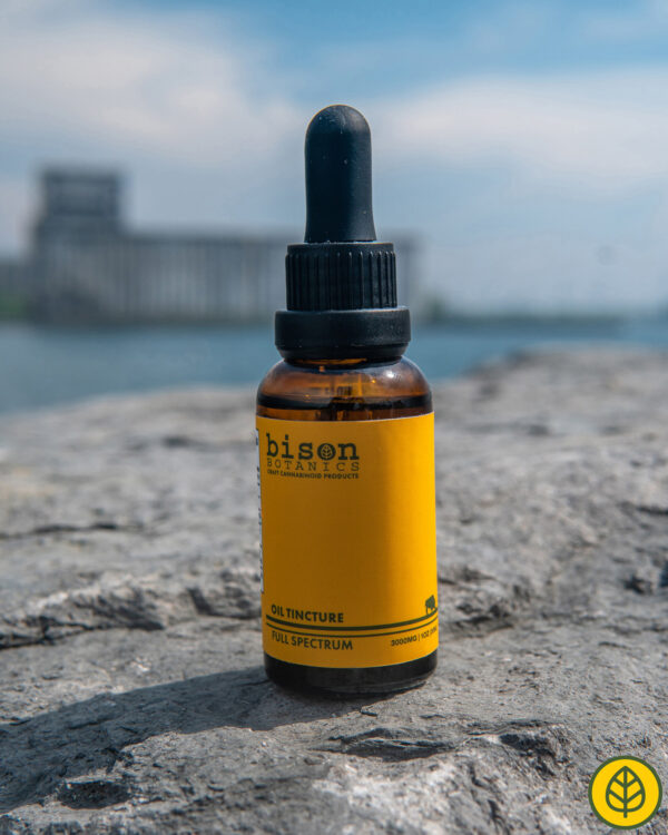Bison Botanics 3000mg full spectrum CBD oil tinctures are made with locally sourced distilled hemp extract from Don Spoth Farm in North Amherst, NY.
