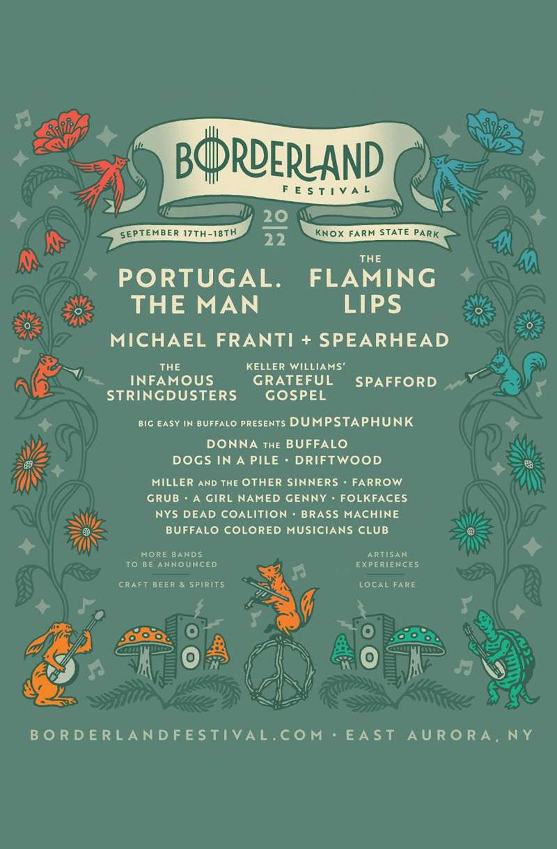 borderland poster: 2022 lineup